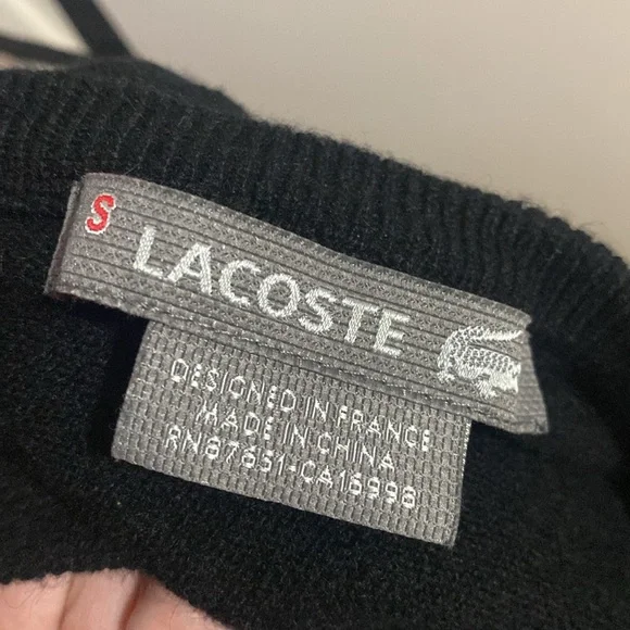 Cashmere Lacoste tie neck tank S ✨FIRM PRICE✨ - Picture 3 of 4